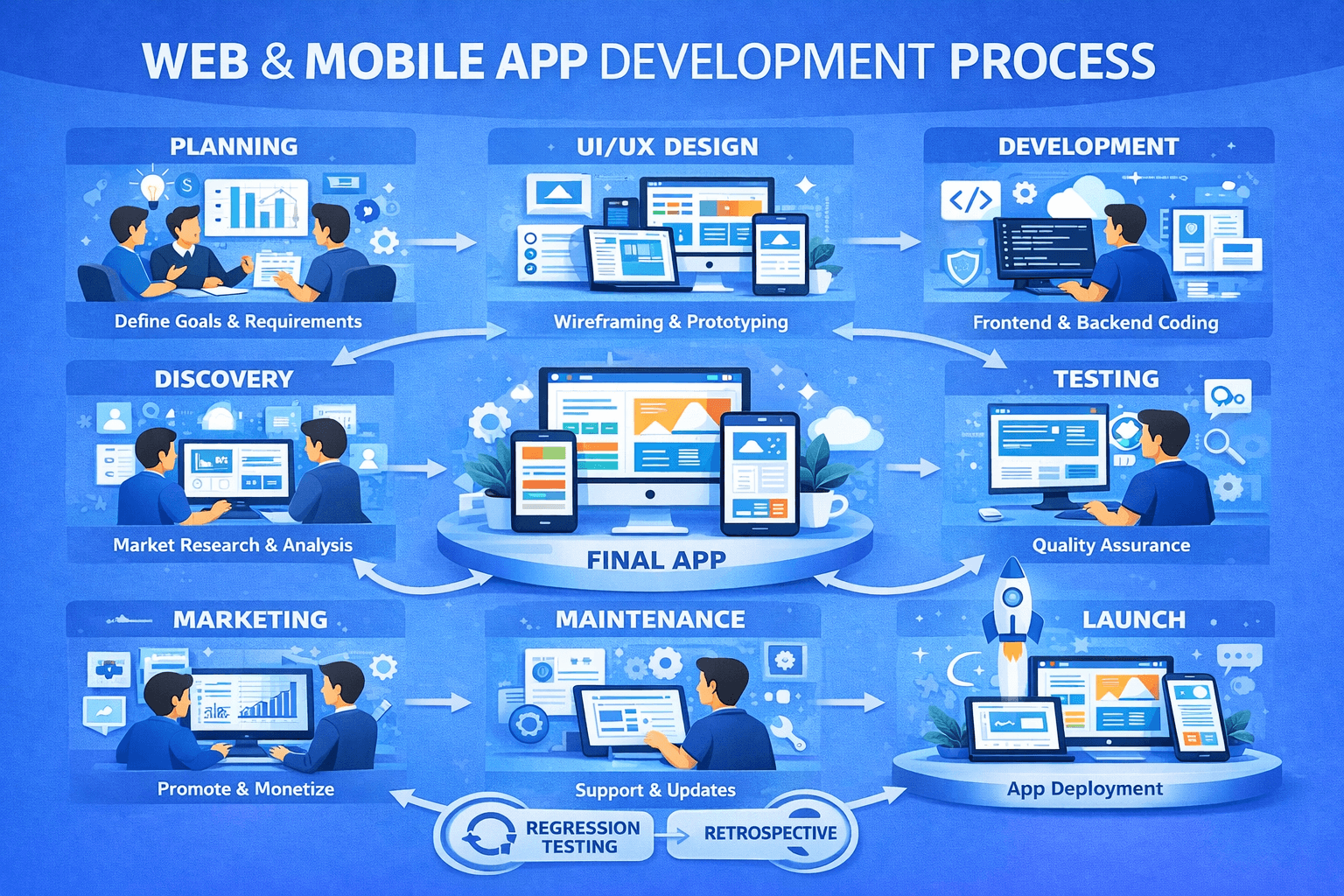 Web & Mobile App Development by Orwetry Systech — scalable web applications, iOS and Android app development, PWA and API integration